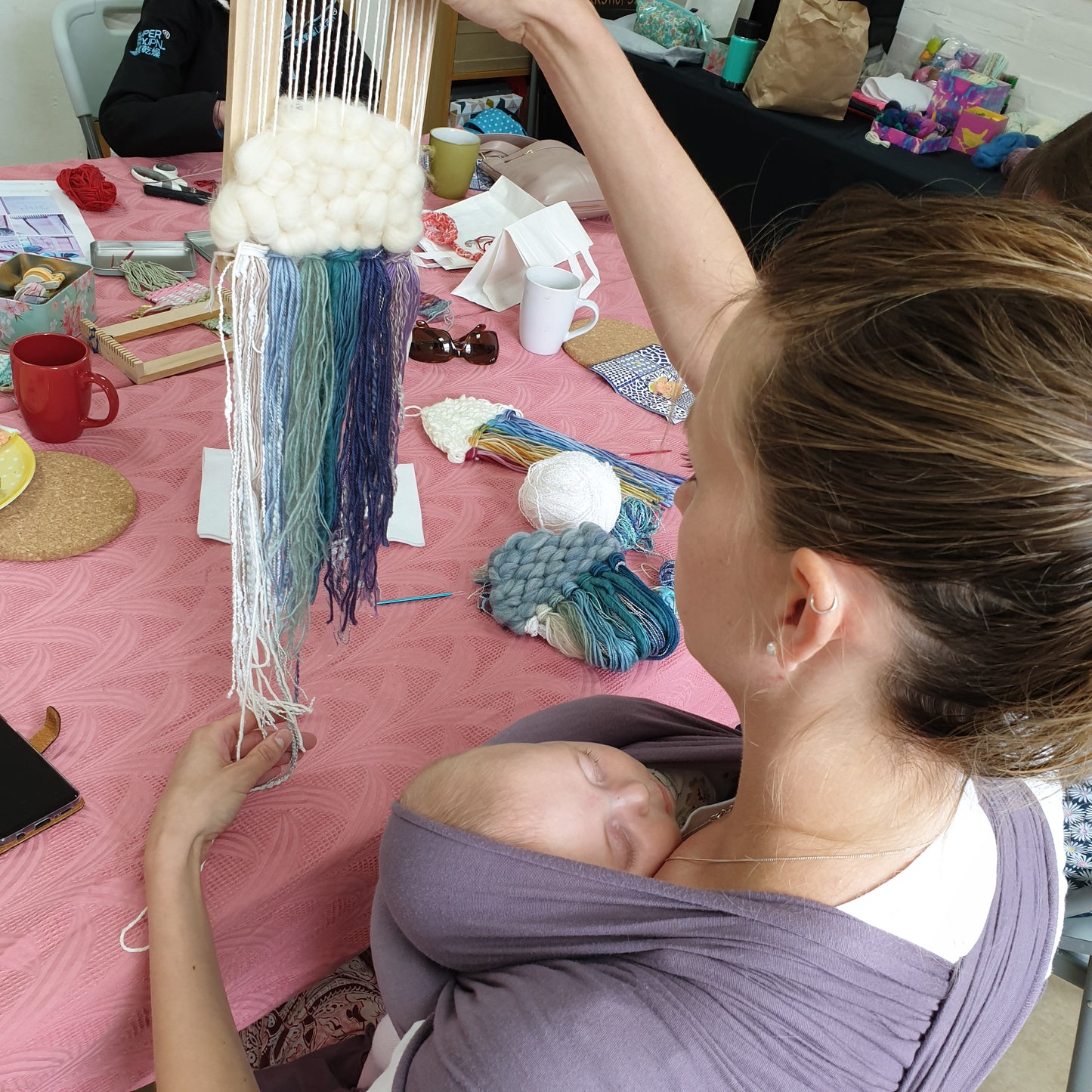 Rainbow Cloud Weaving: #peaceandcraft Workshop Project 2020: