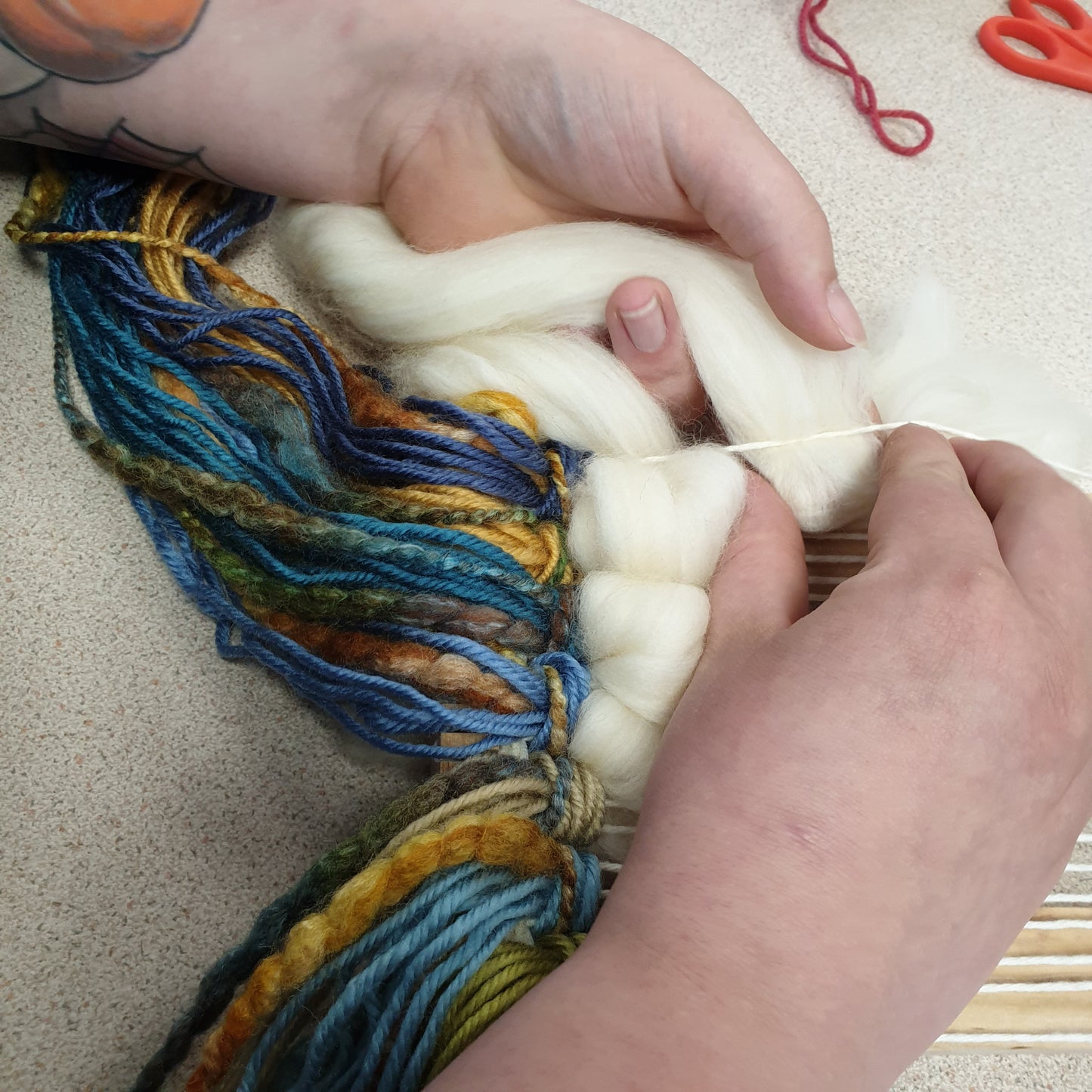 Rainbow Cloud Weaving: #peaceandcraft Workshop Project 2020: