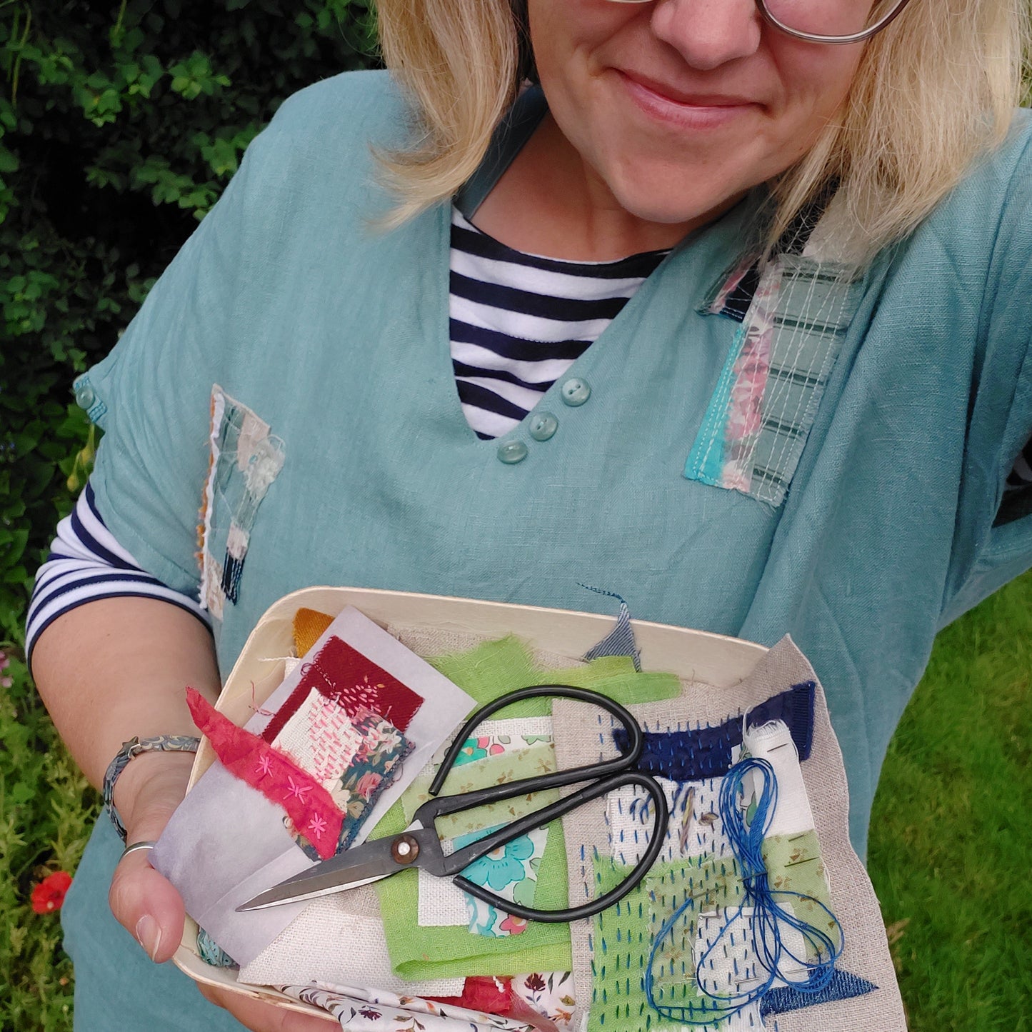 Scrapcrafting at Westonbirt: Summer Leaves Textile Art