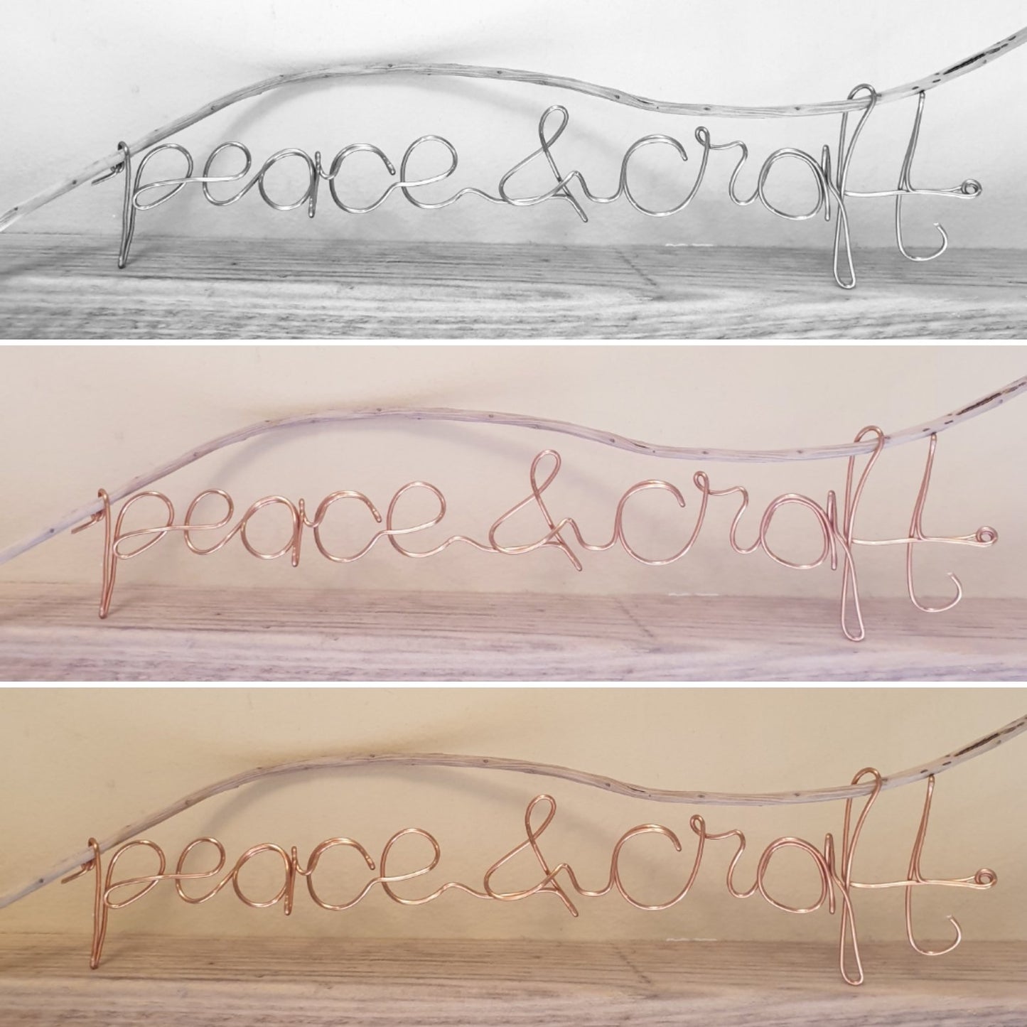 Introduction to Wire Writing: #peaceandcraft Workshop Project 2020