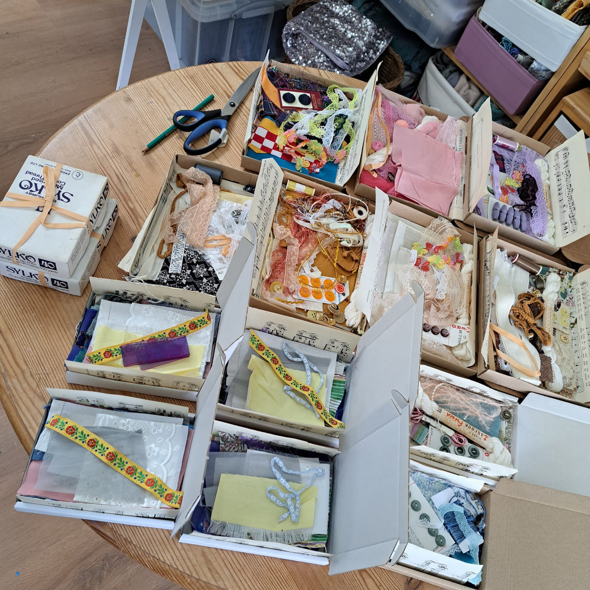 Scrapcraft Treasure Boxes - Craft Textiles Fabrics Notions - hand stitching, slow stitch, collage creative inspiration