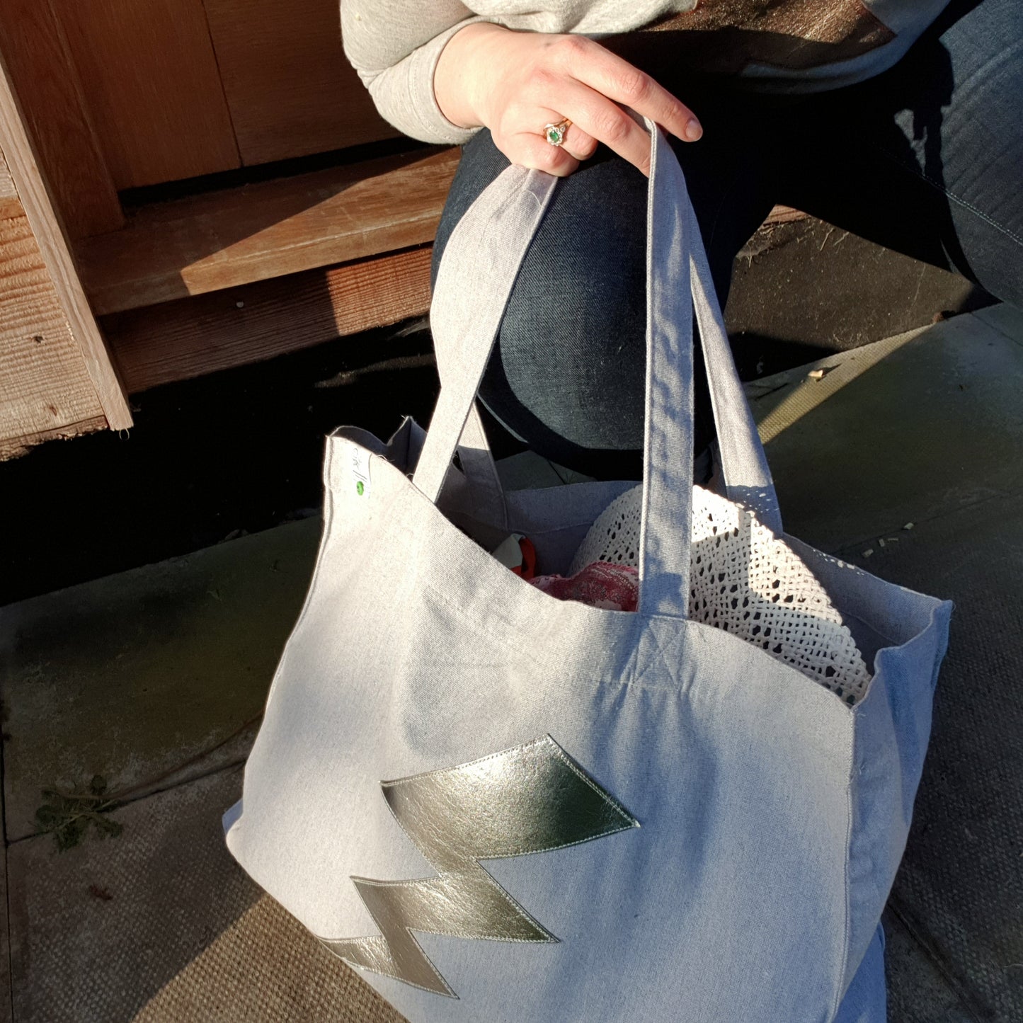 STRONG OVERSIZED RECYCLED SHOPPER BAG