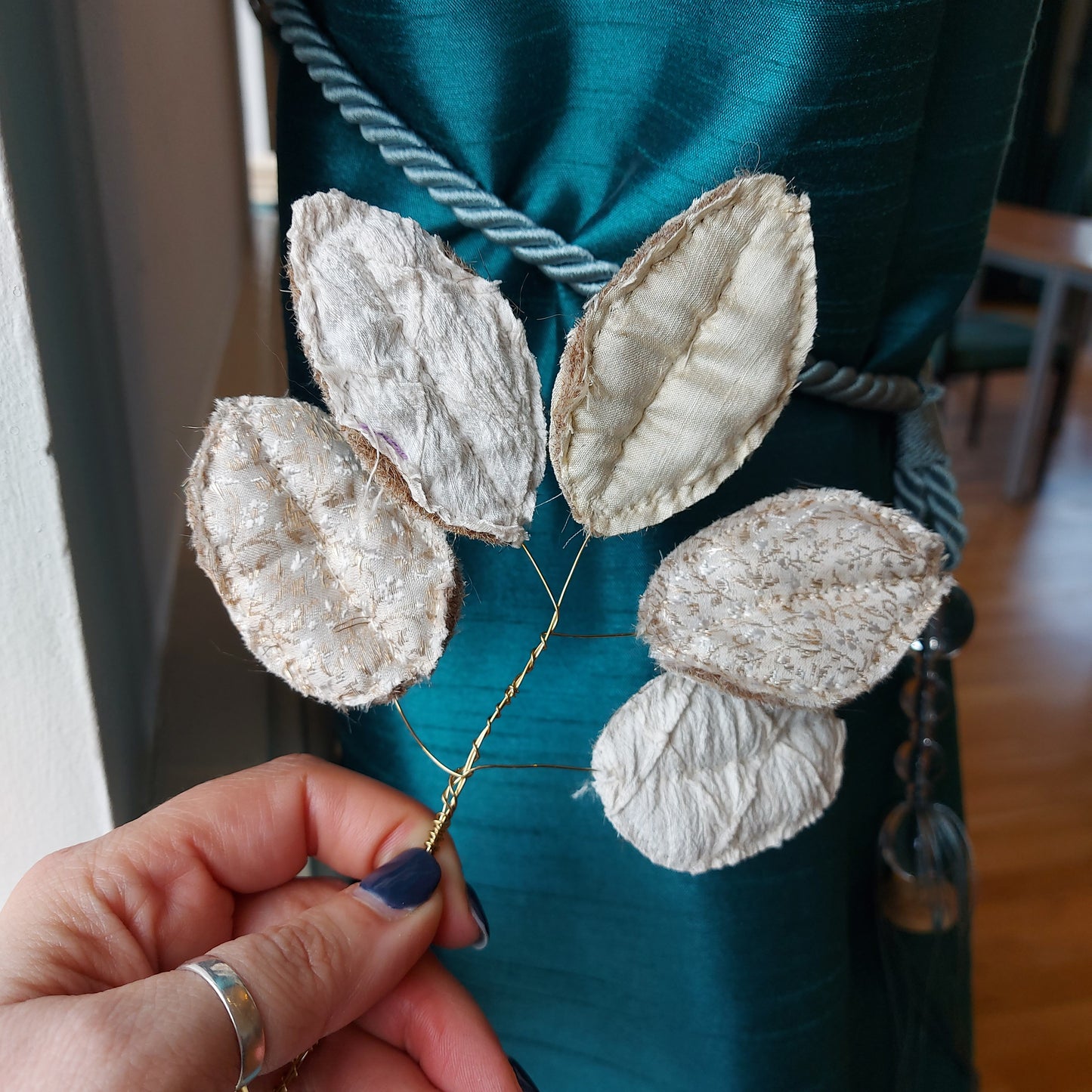 Scrapcrafting at Westonbirt: Spring Leaves Textile Art